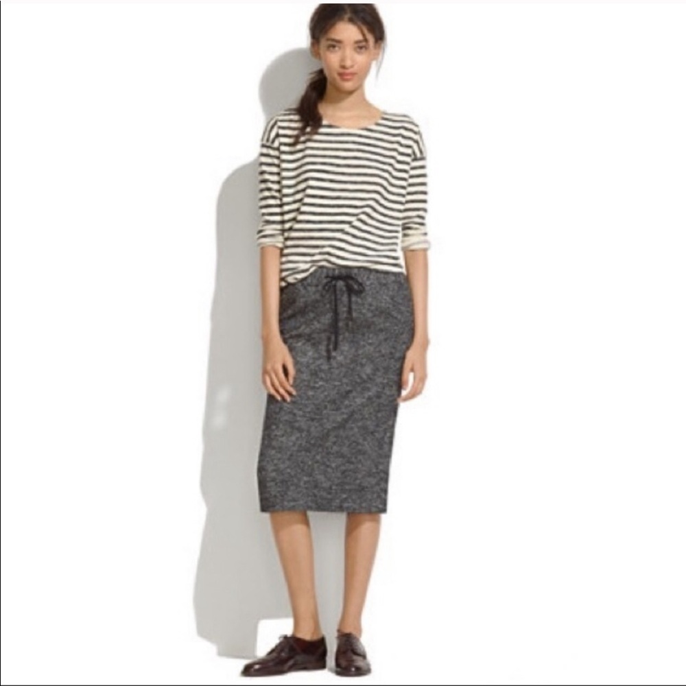Madewell Gray Game Plan Heathered Skirt Size S
